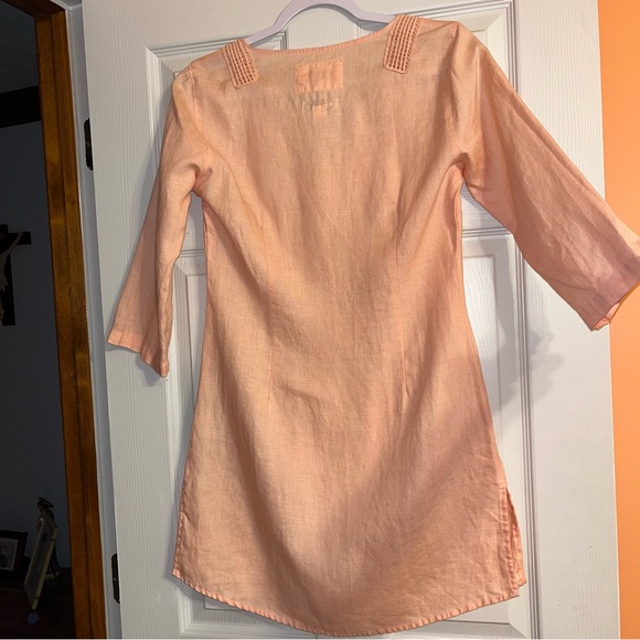 Malvin Linen Embroidered Dress Tunic Hamburg Germany - Picture 5 of 14